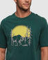 Tentree Men's Regenerative Boreal Bison T-Shirt - Forest Pine Amber Brown