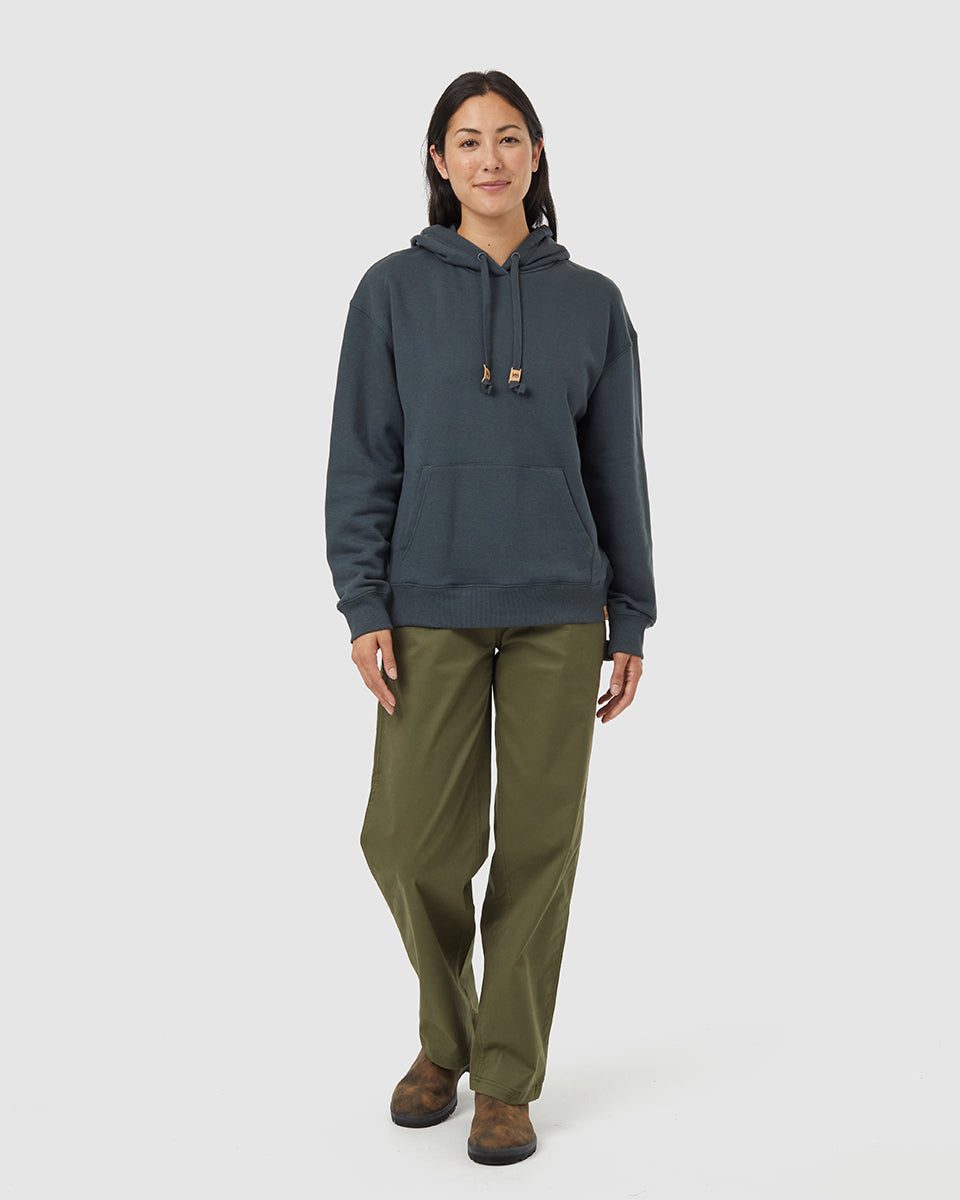 Tentree Women's TreeFleece Relaxed Hoodie - Forest River Green