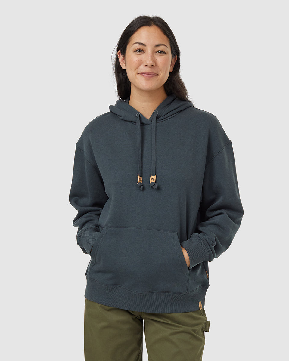 Tentree Women's TreeFleece Relaxed Hoodie - Forest River Green