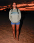 Tentree Women's Wildfire Retro Treeline Relaxed Hoodie - Light Moss Tidal Teal
