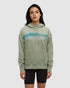 Tentree Women's Wildfire Retro Treeline Relaxed Hoodie - Light Moss Tidal Teal