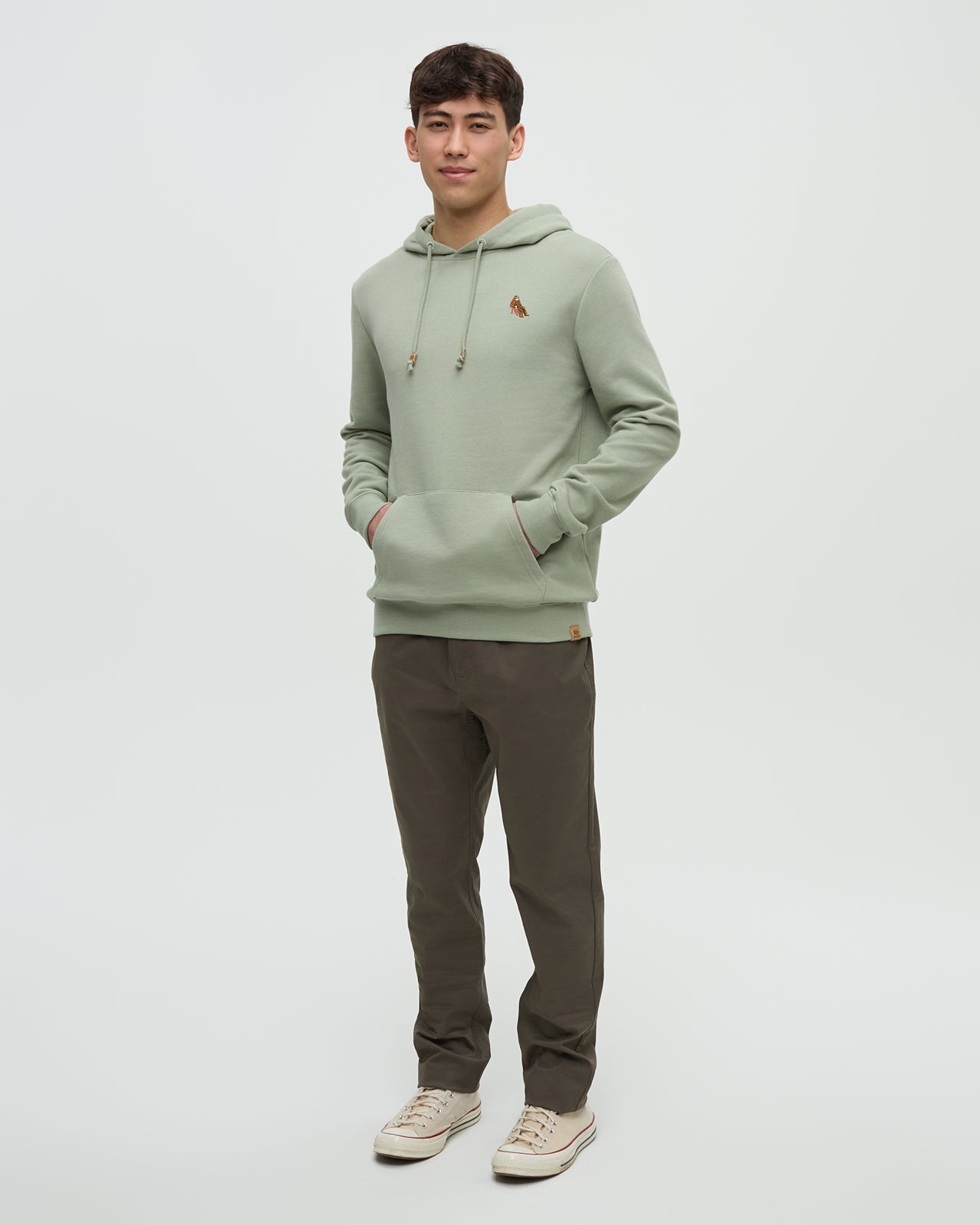 Tentree Men's Sasquatch Hoodie - Light Moss Heather Adirondack