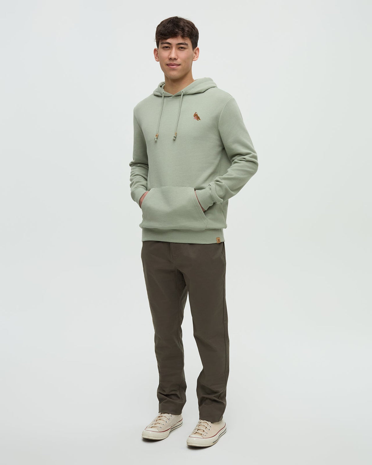 Tentree Men's Sasquatch Hoodie - Light Moss Heather Adirondack