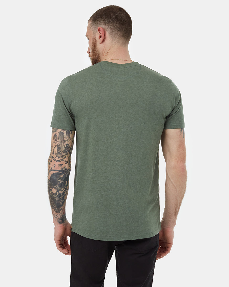 Tentree Men's Sasquatch T-Shirt - Dark Sage Heather Rubber