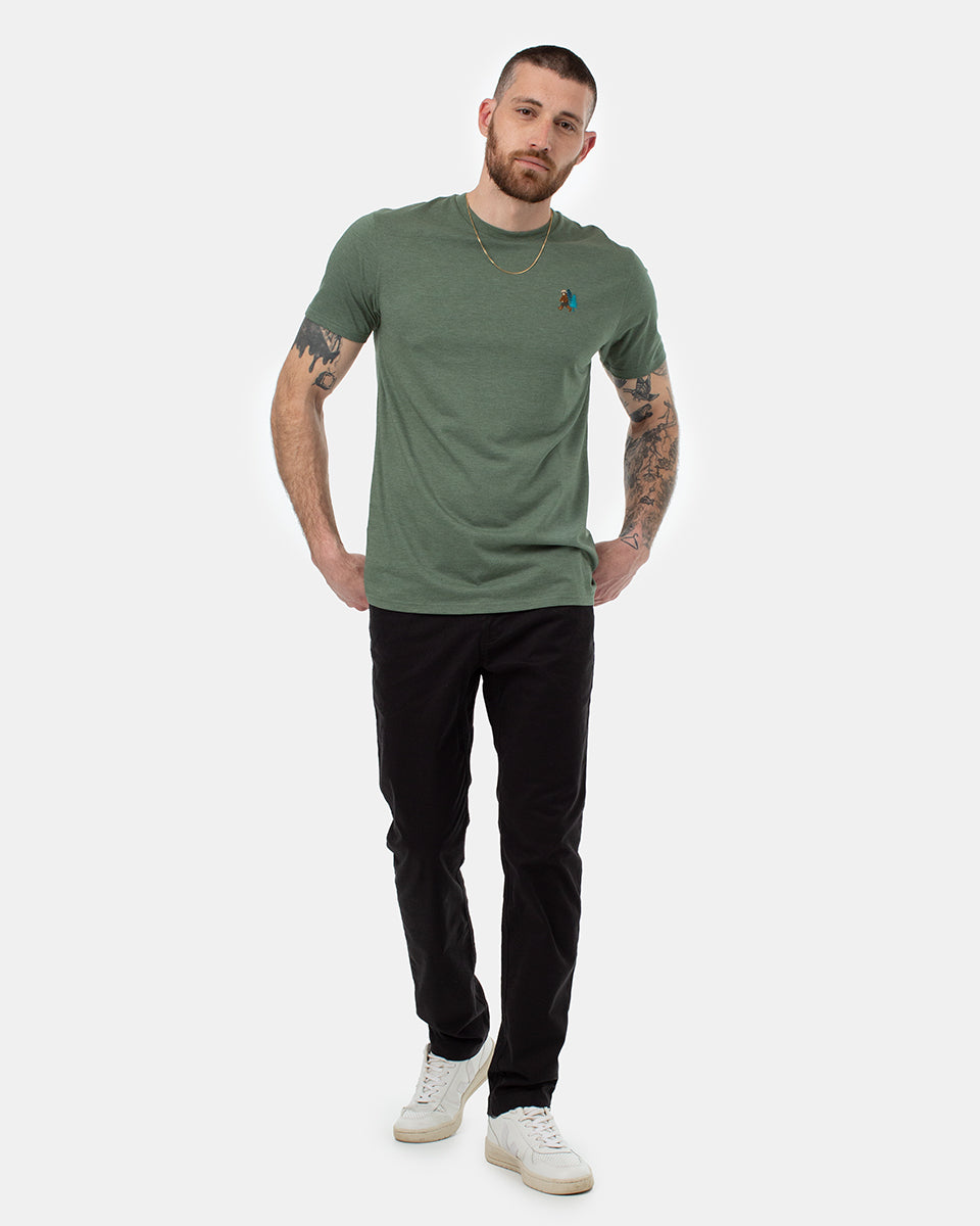 Tentree Men's Sasquatch T-Shirt - Dark Sage Heather Rubber