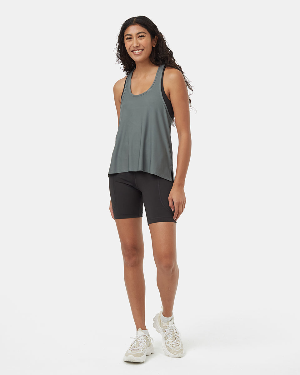 Tentree Women's Active Soft Knit Light Twist Tank - Light Urban Green