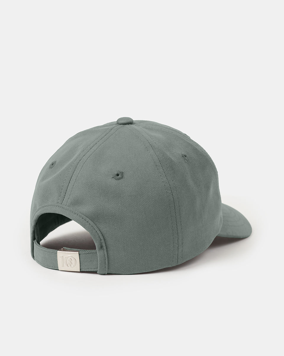 Tentree Flower Embroidery Peak Hat - Agave Green Dark Balsam