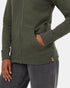 Tentree Women's Juniper Zip Hoodie - Dark Kombu Green Heather White
