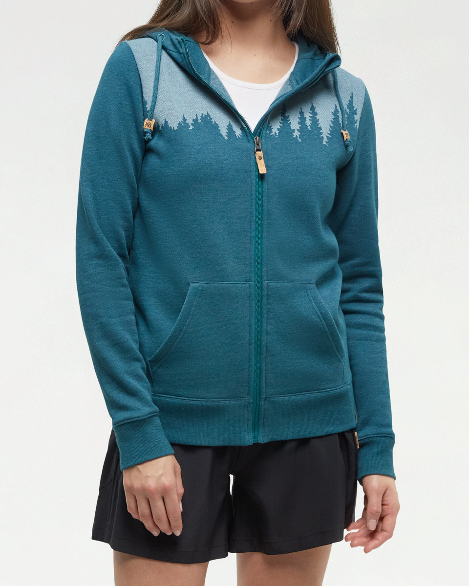 Tentree Women's Juniper Zip Hoodie - Jasper Heather White