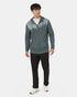 Tentree Men's Juniper Zip Hoodie - Light Urban Green Heather White
