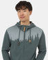 Tentree Men's Juniper Zip Hoodie - Light Urban Green Heather White