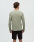 Tentree Men's TreeBlend Baker Henley Longsleeve - Light Moss Heather