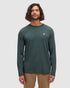 Tentree Men's TreeBlend Baker Longsleeve - Dark Forest Green Heather