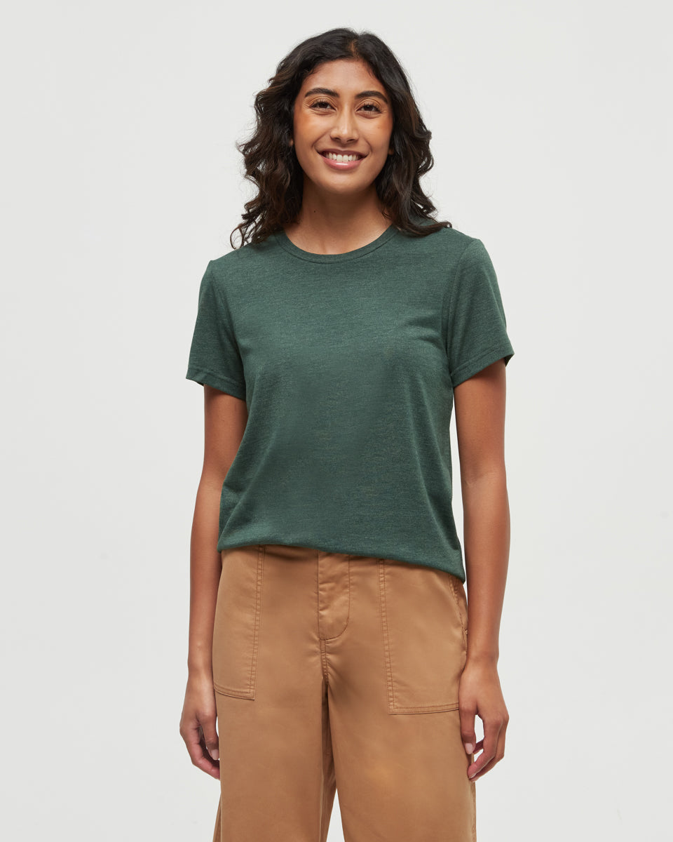 Tentree Women's TreeBlend Winslow T-Shirt - Forest Pine Heather