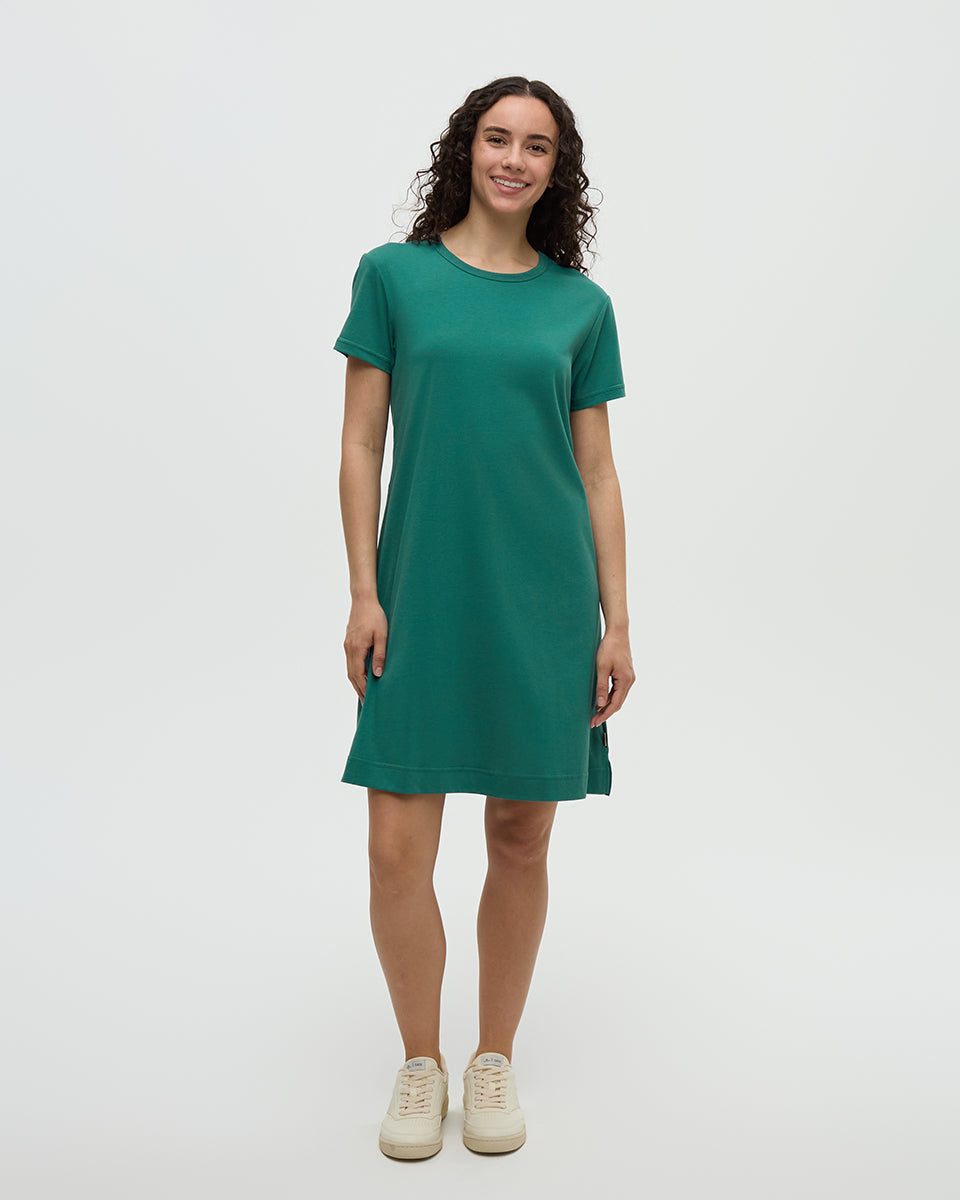 Tentree Women's Birchwood Dress - Tidal Teal
