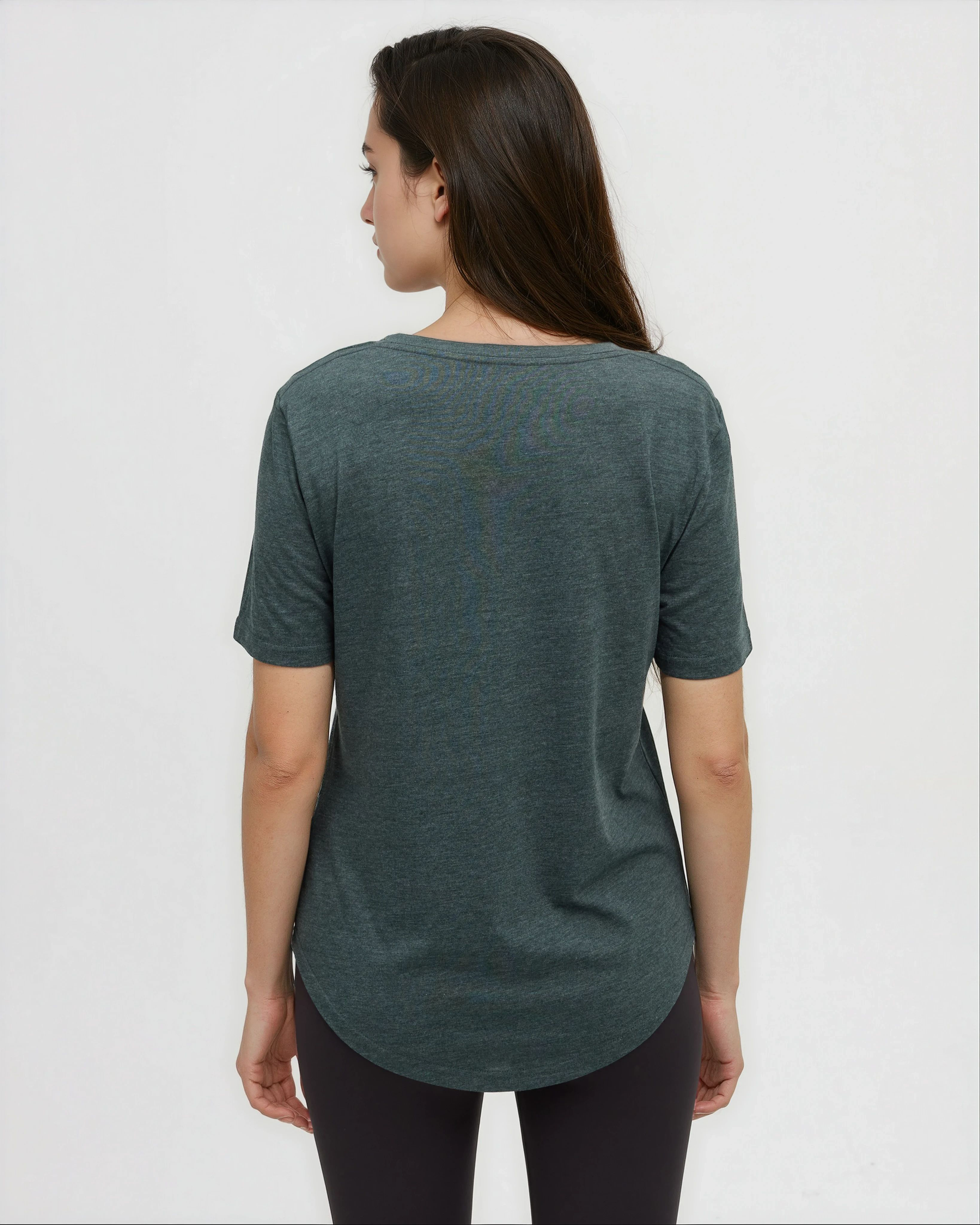 Tentree Women's TreeBlend Brackley T-Shirt - Dark Forest Green Heather