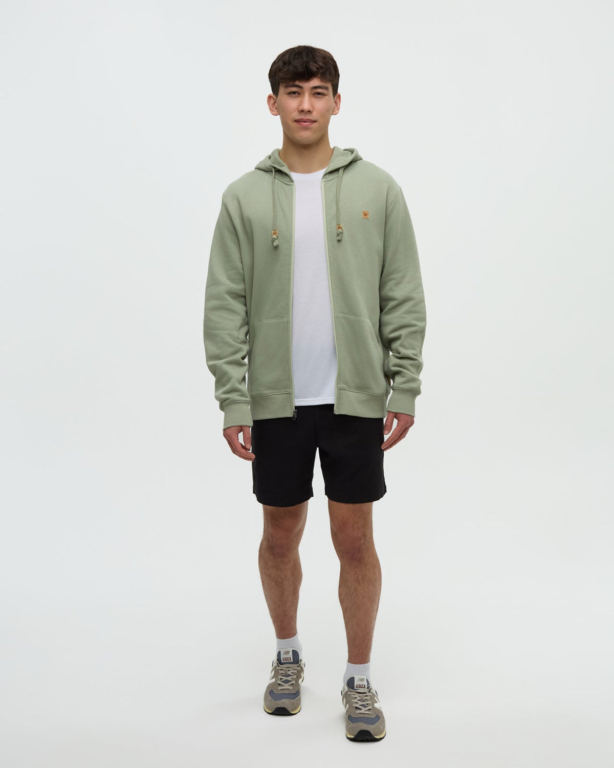Tentree Men's Reynard Zip Hoodie - Light Moss