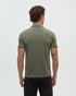 Tentree Men's Lake Life Astir Polo - Deep Olive Heather Snacking Gull