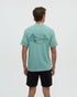 Tentree Men's Haiti Palm Overlay T-Shirt - Turquoise Sky Dark Turquoise