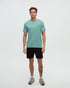 Tentree Men's Haiti Palm Overlay T-Shirt - Turquoise Sky Dark Turquoise