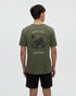 Tentree Men's Have You Seen Him Floatie T-Shirt - Deep Olive Heather Midnight Blue