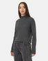 Tentree Women's Highline Rib Cropped Mock Neck - Urban Green