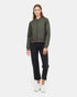 Tentree Cloud Shell Bomber Jacket - Black Olive Green