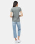 Tentree Women's Willow Square T-Shirt - Agave Green Heather