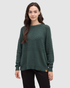Tentree Women's Mesa Sweater - Pine Green