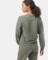 Tentree French Terry Balloon Sleeve Crew - Olive Night Green