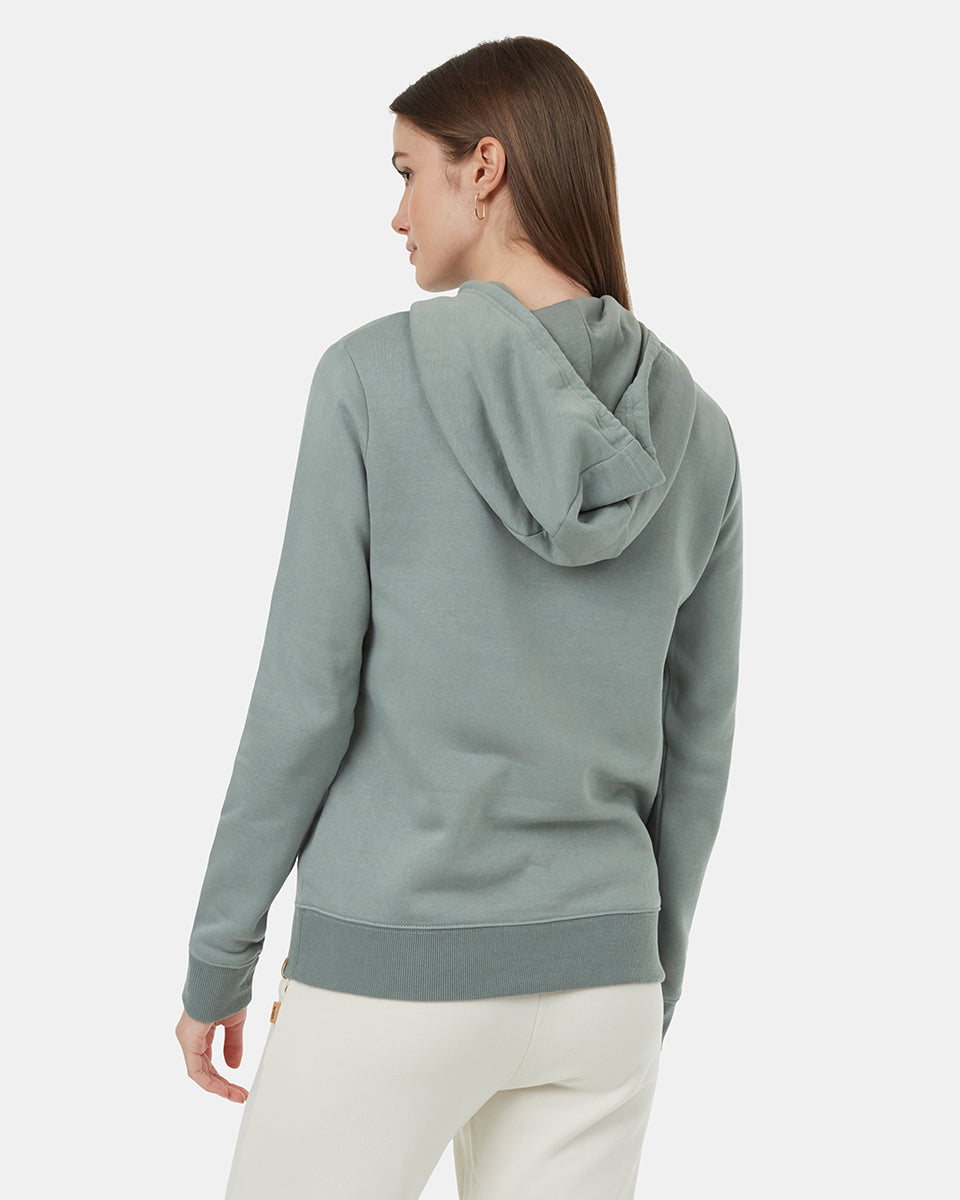 Tentree Women's TreeFleece Banshee Hoodie - Eucalyptus