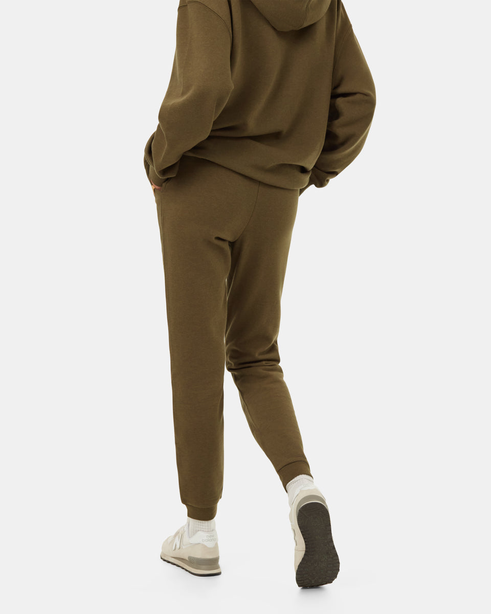 Tentree Women's TreeFleece Bamone Sweatpant - Olive Night Green