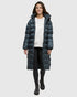 Tentree Women's Lookout Long Puffer - Forest River Green