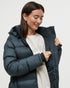 Tentree Women's Lookout Long Puffer - Forest River Green