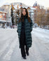 Tentree Women's Lookout Long Puffer - Forest River Green