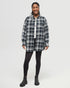 Tentree Women's Fernwood Flannel Shirt - Forest River Green Window Plaid