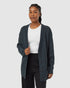 Tentree Women's Highline Oversized Button Cardigan - Forest River Green Heather