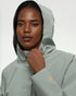 Tentree Women's Nimbus Long Rain Jacket - Agave Green