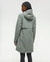 Tentree Women's Nimbus Long Rain Jacket - Agave Green