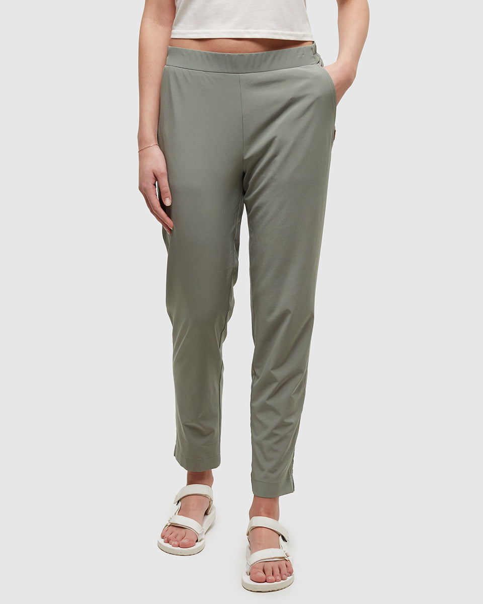 Tentree Women's Saturna Pant - Agave Green