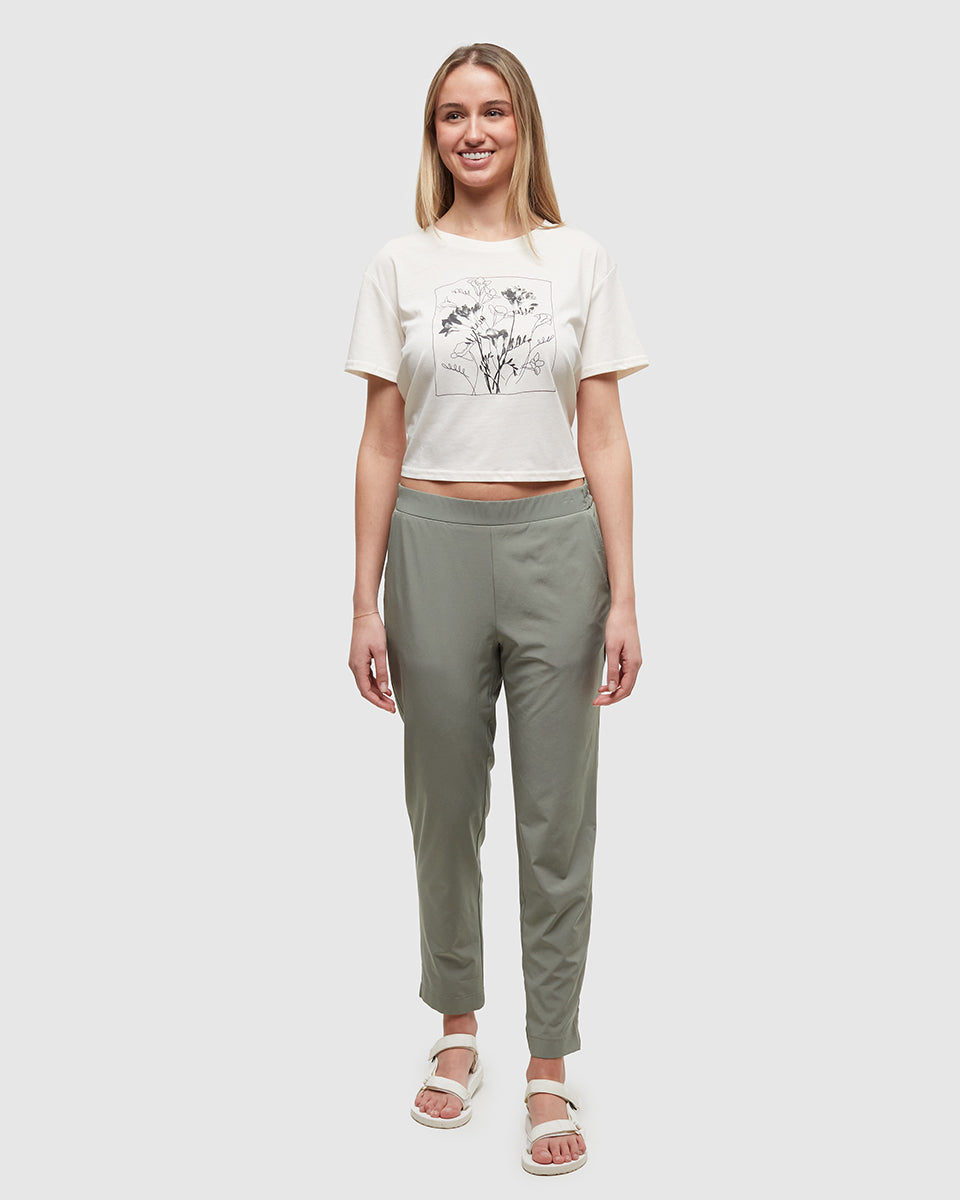 Tentree Women's Saturna Pant - Agave Green