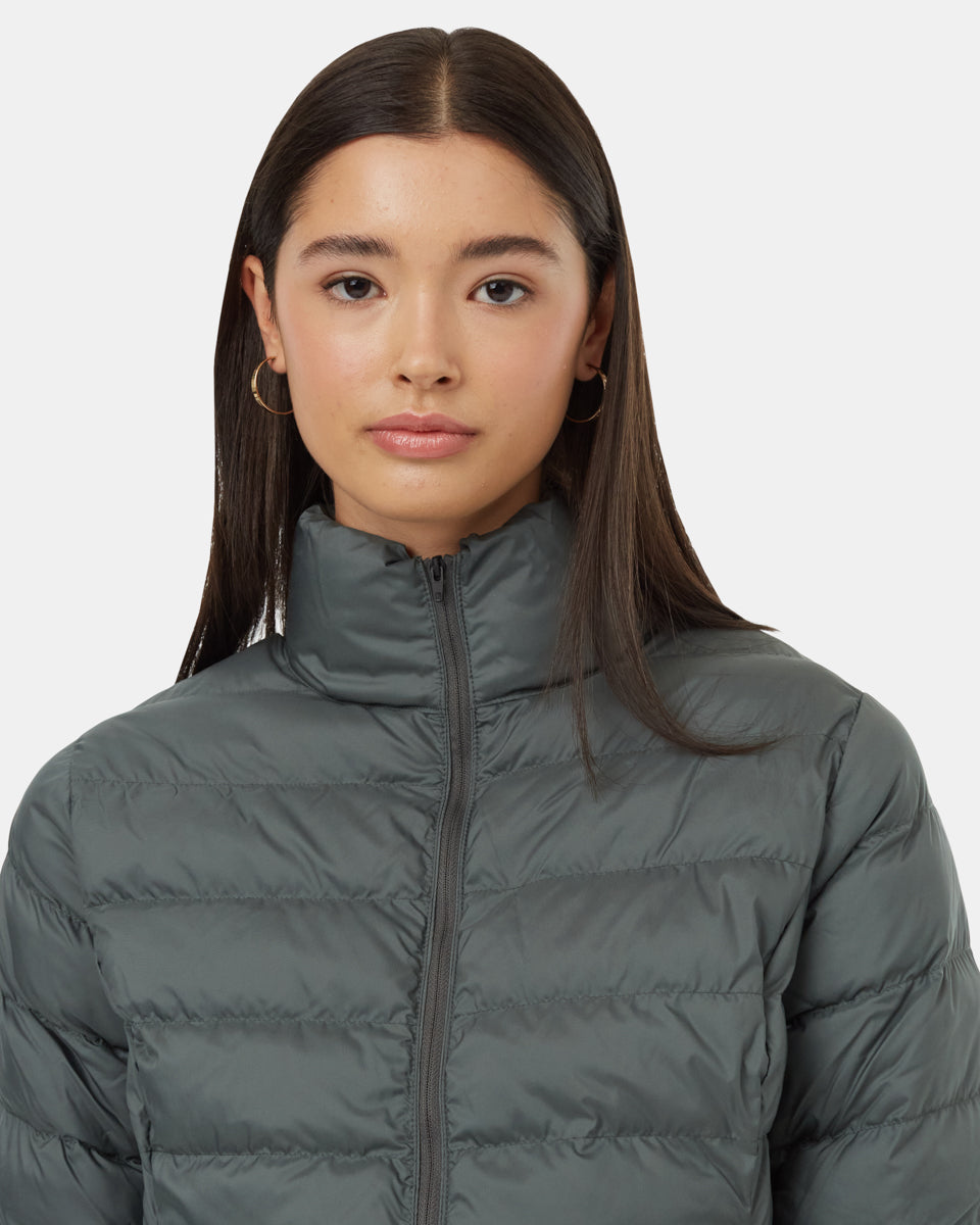 Tentree Women's Cloud Shell Packable Puffer - Urban Green