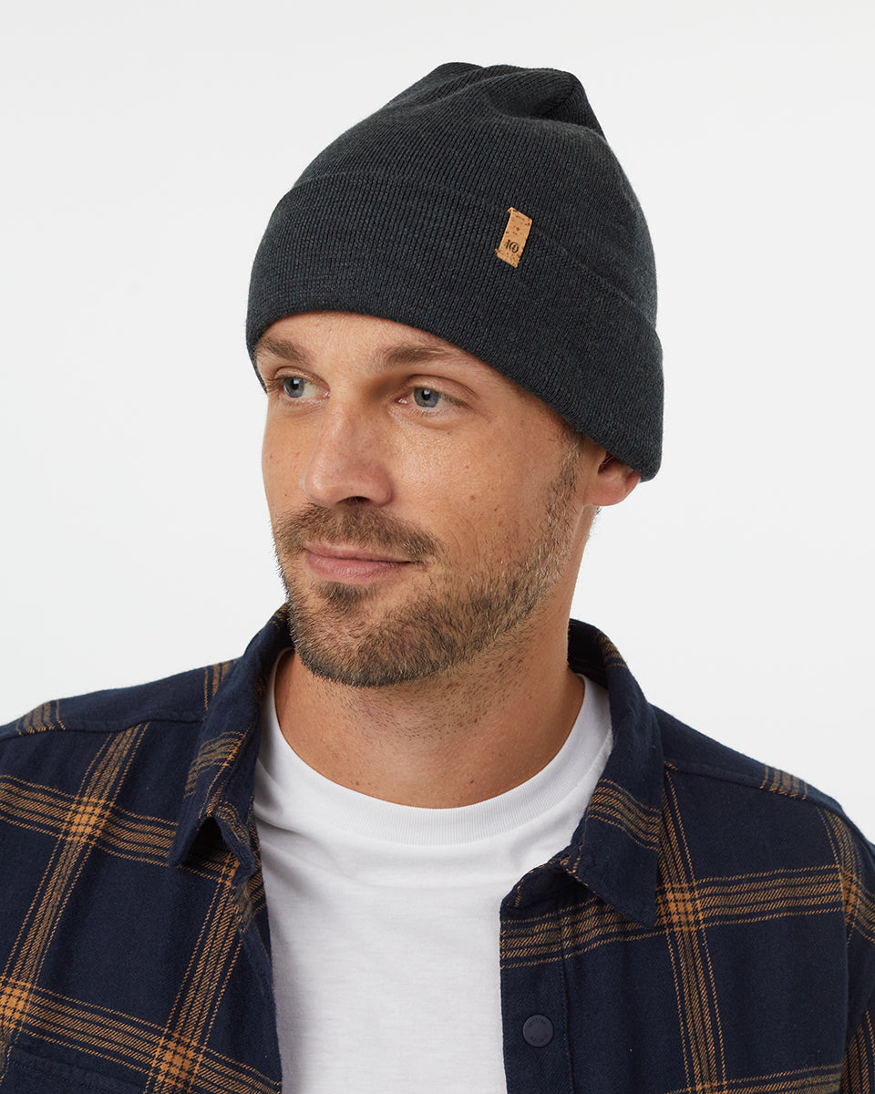 Tentree Wool Kurt Beanie - Forest River Green Heather
