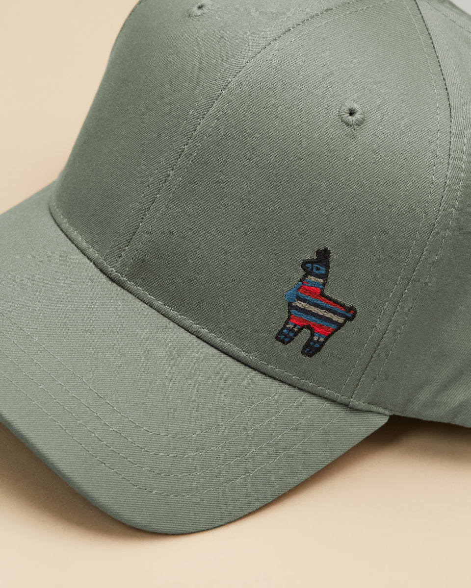 Tentree Peru Embroidered Llama Elevation Hat - Agave Green