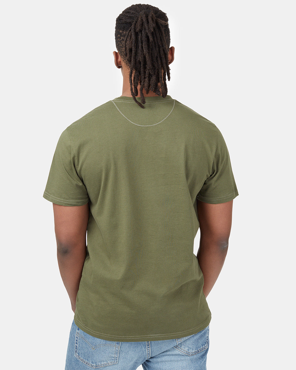 Tentree Ten T-Shirt - Olive Night Green