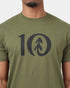 Tentree Ten T-Shirt - Olive Night Green