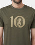 Tentree Woodgrain Ten T-Shirt - Olive Night Green Heather