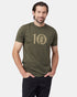 Tentree Woodgrain Ten T-Shirt - Olive Night Green Heather