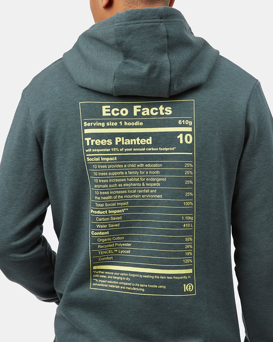 Tentree Eco Facts Hoodie - Sea Green