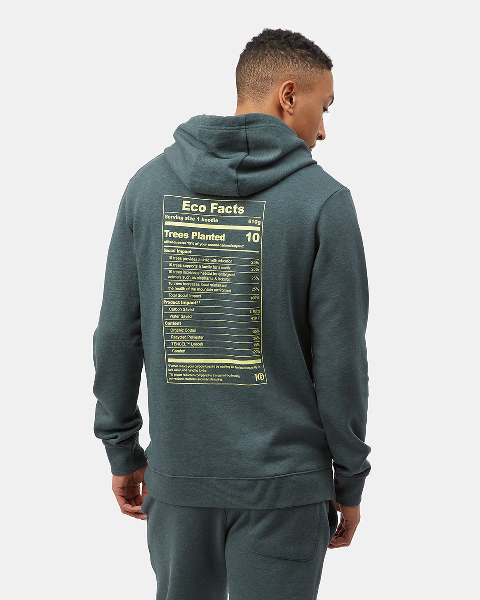 Tentree Eco Facts Hoodie - Sea Green